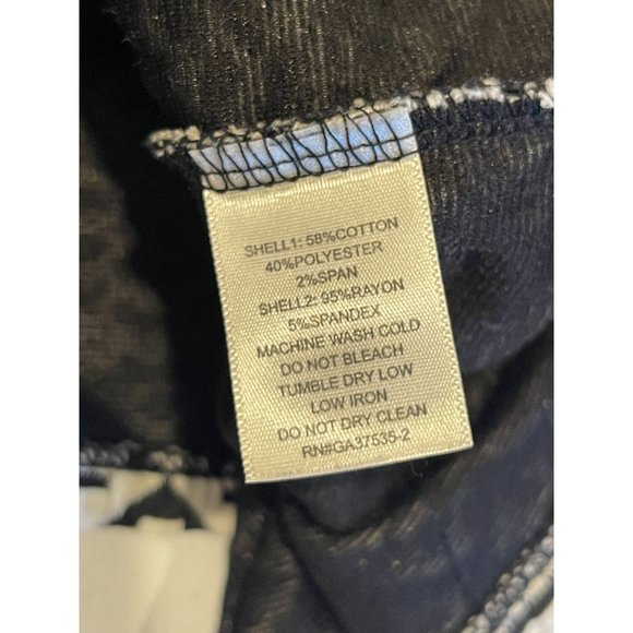 Monteau Womens Fit & Flare Mini Dress GA37535-2 Geometric Black White Size M - Picture 7 of 7